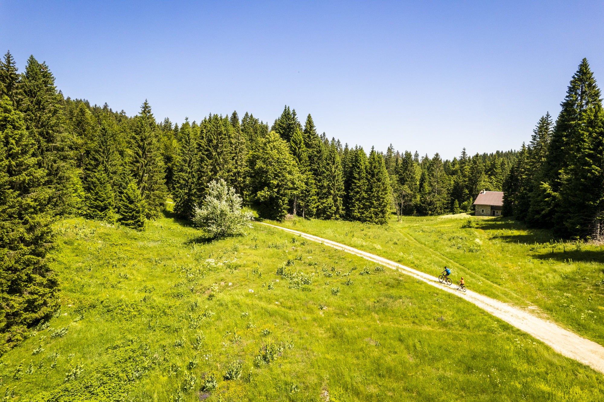 Sortie velo en famille Haut Jura