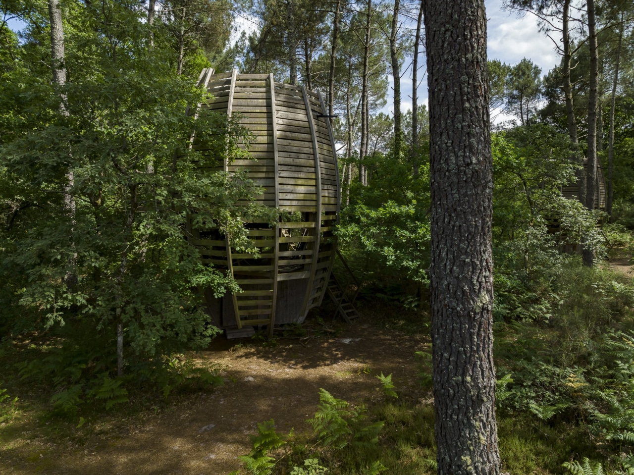 Cabane en bois de l'écocamping capcabane