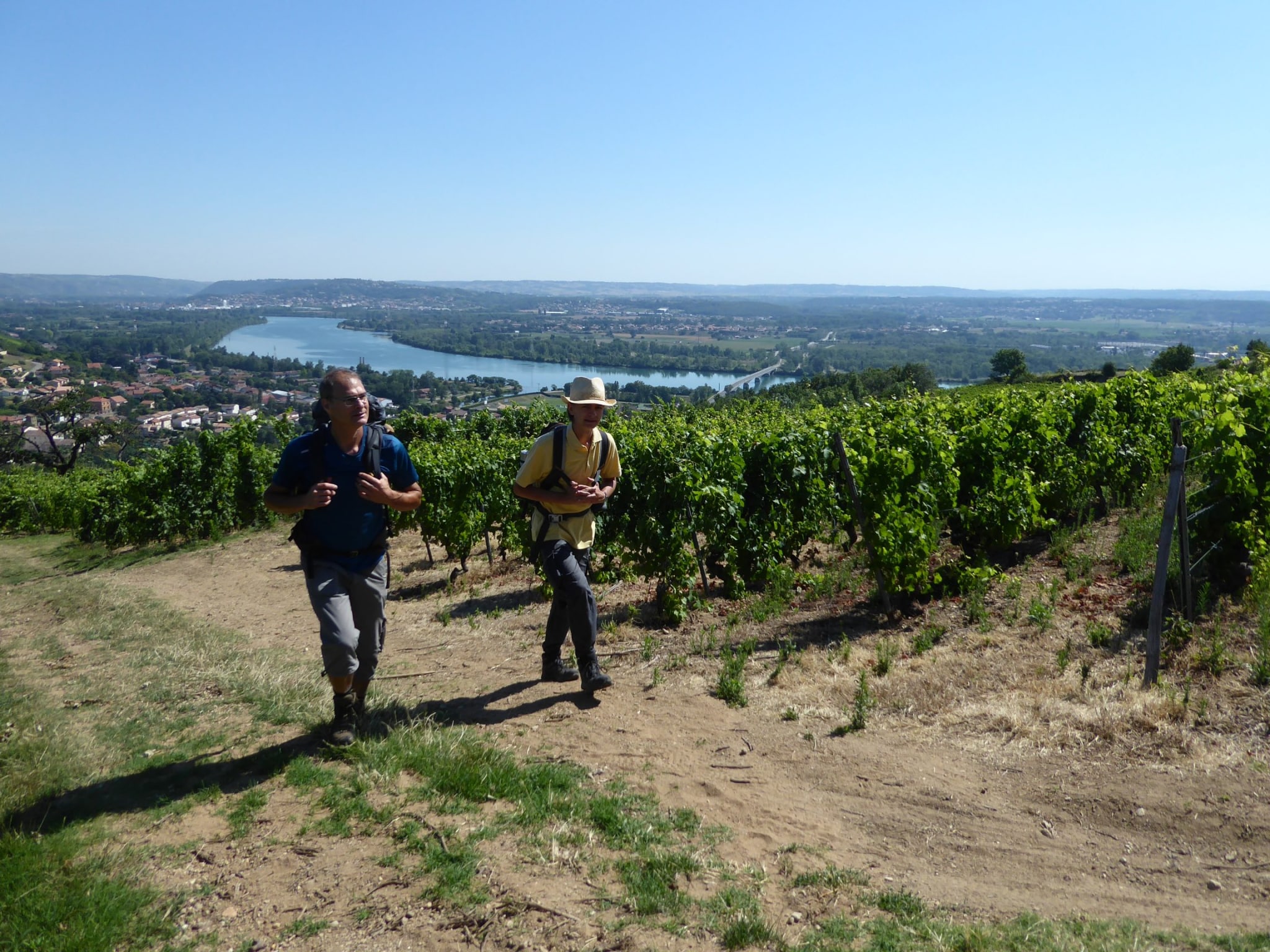Séjour en itinérance sur le chemin de Saint-Jacques de Compostelle à travers le Parc du Pilat